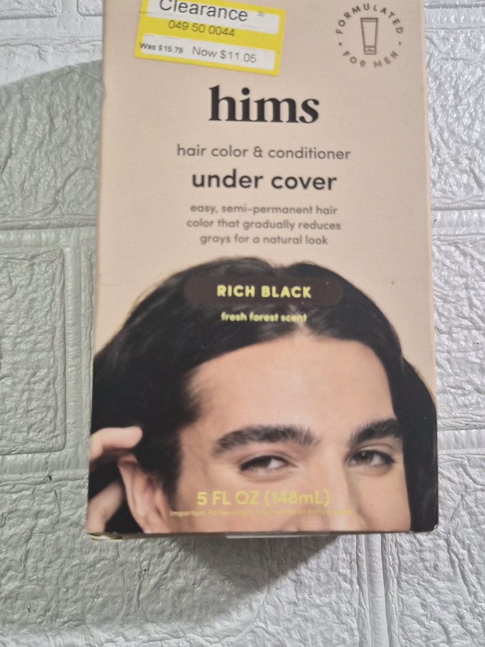 hims Under Cover Hair Color & Conditioner — Rich Black (Men)